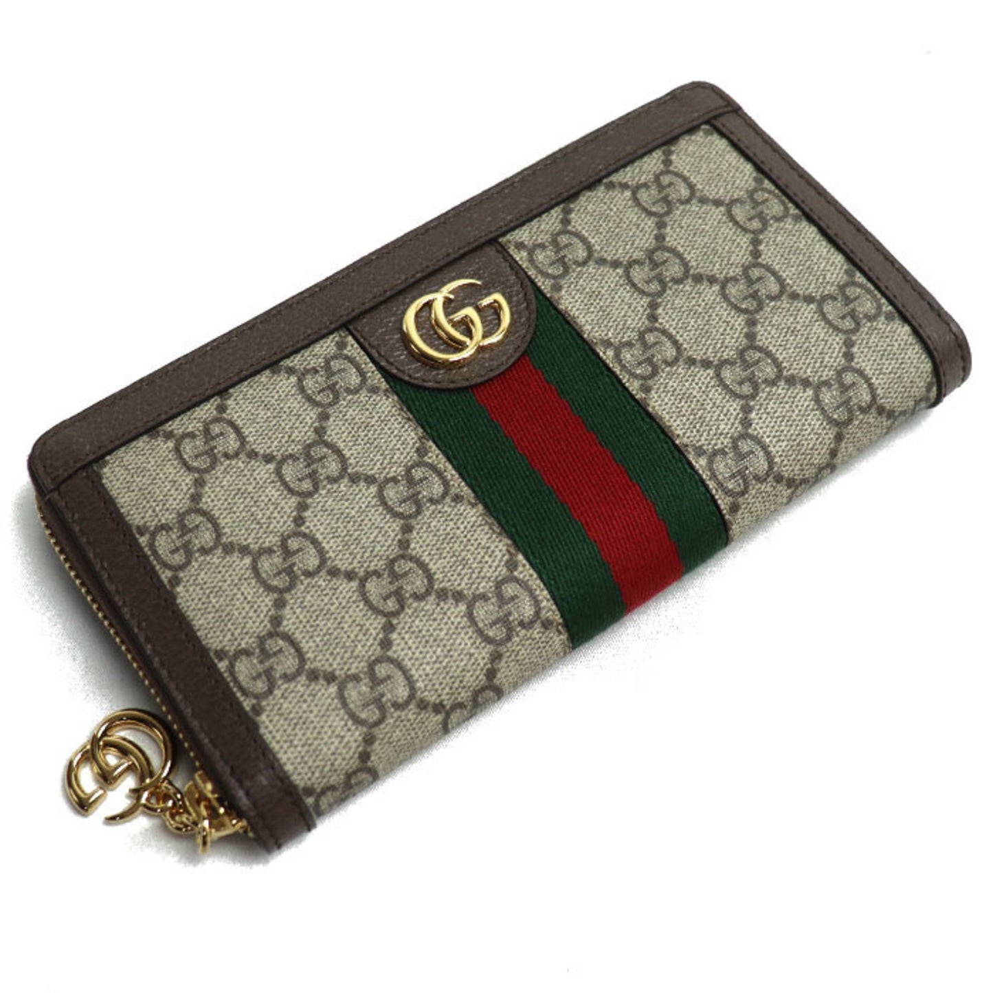 Gucci Ophidia, Beige, Canvas, wallet