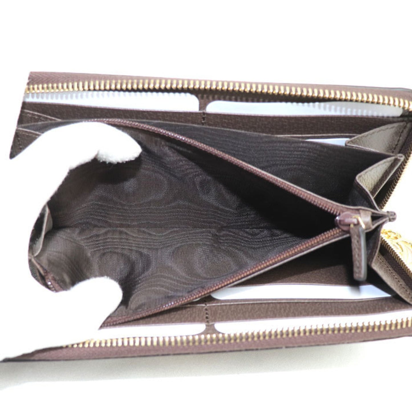 Gucci Ophidia, Beige, Canvas, wallet