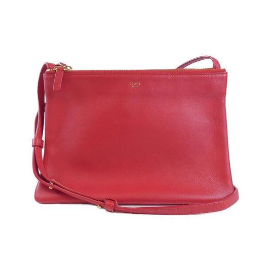 Céline Trio, Red, Leather, shoulder