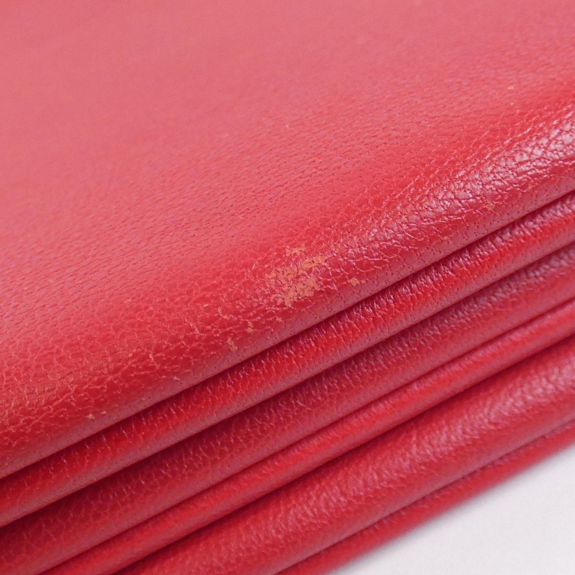 Céline Trio, Red, Leather, shoulder