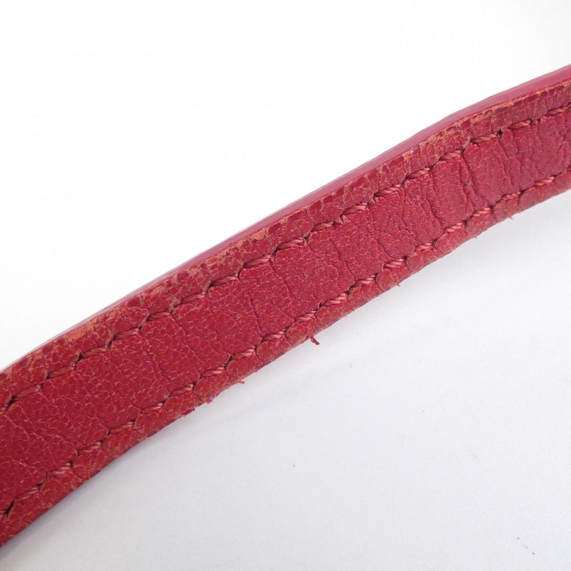 Céline Trio, Red, Leather, shoulder