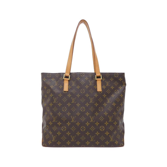 Louis Vuitton Cabas Mezzo, Brown, Canvas, tote