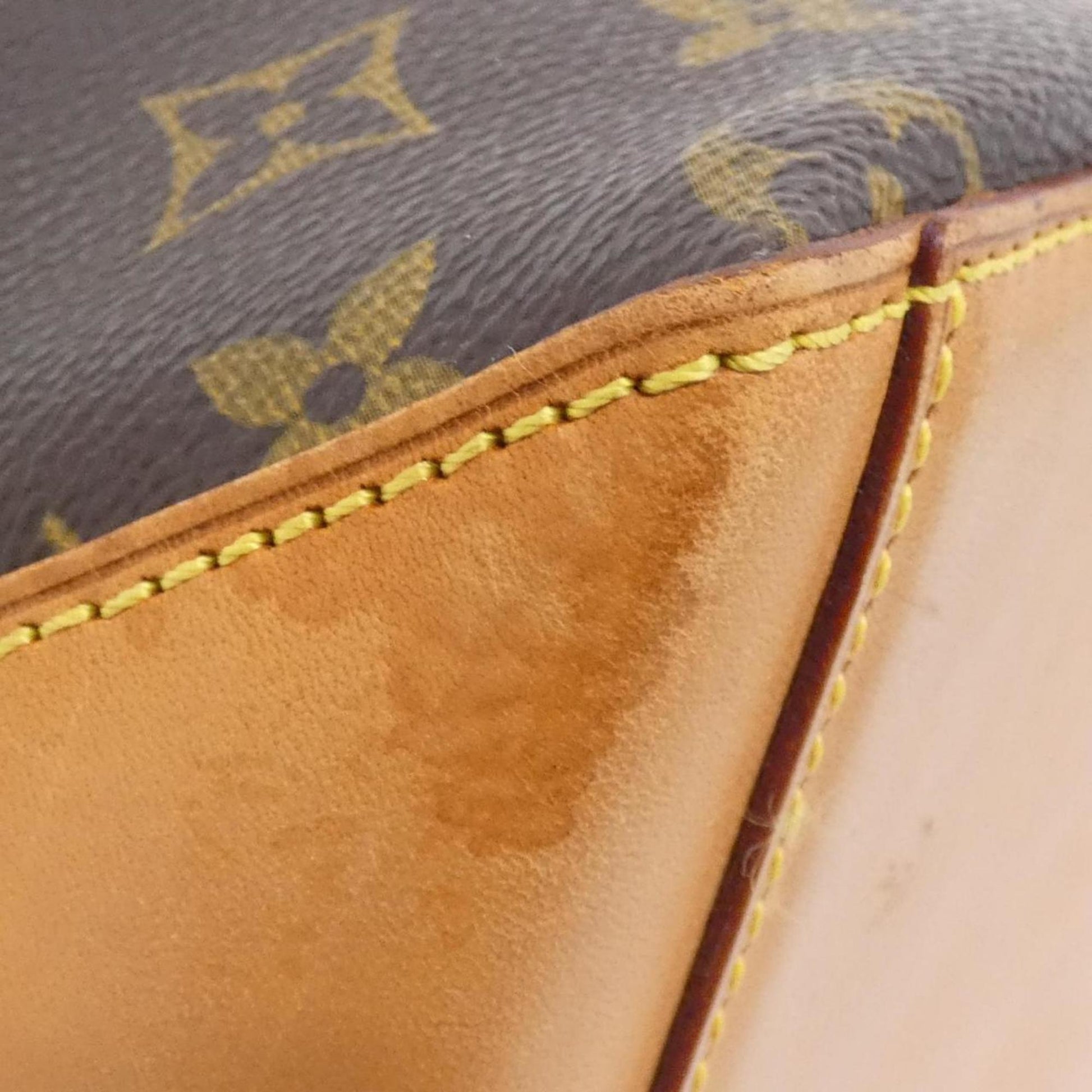 Louis Vuitton Cabas Mezzo, Brown, Canvas, tote
