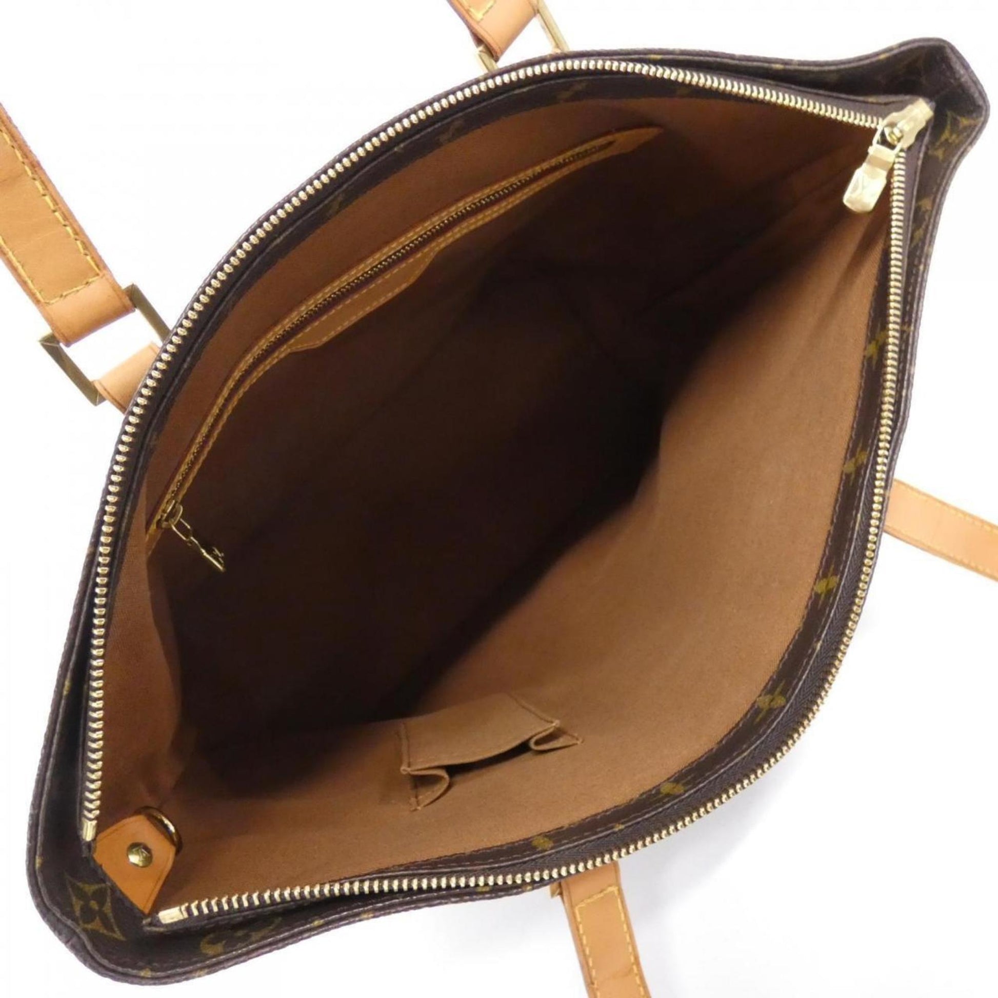 Louis Vuitton Cabas Mezzo, Brown, Canvas, tote
