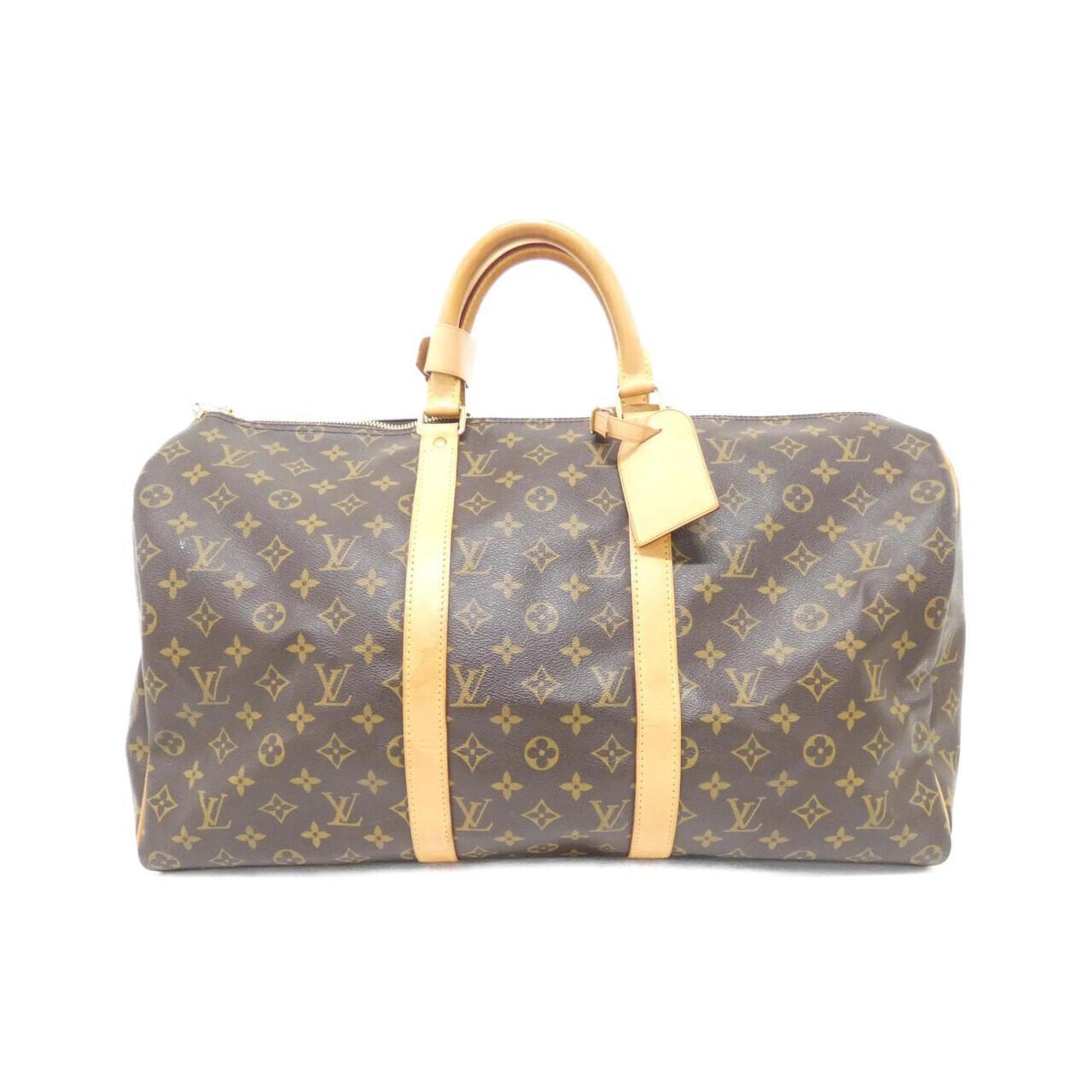 Louis Vuitton Keepall 50, Brown, Canvas, travel