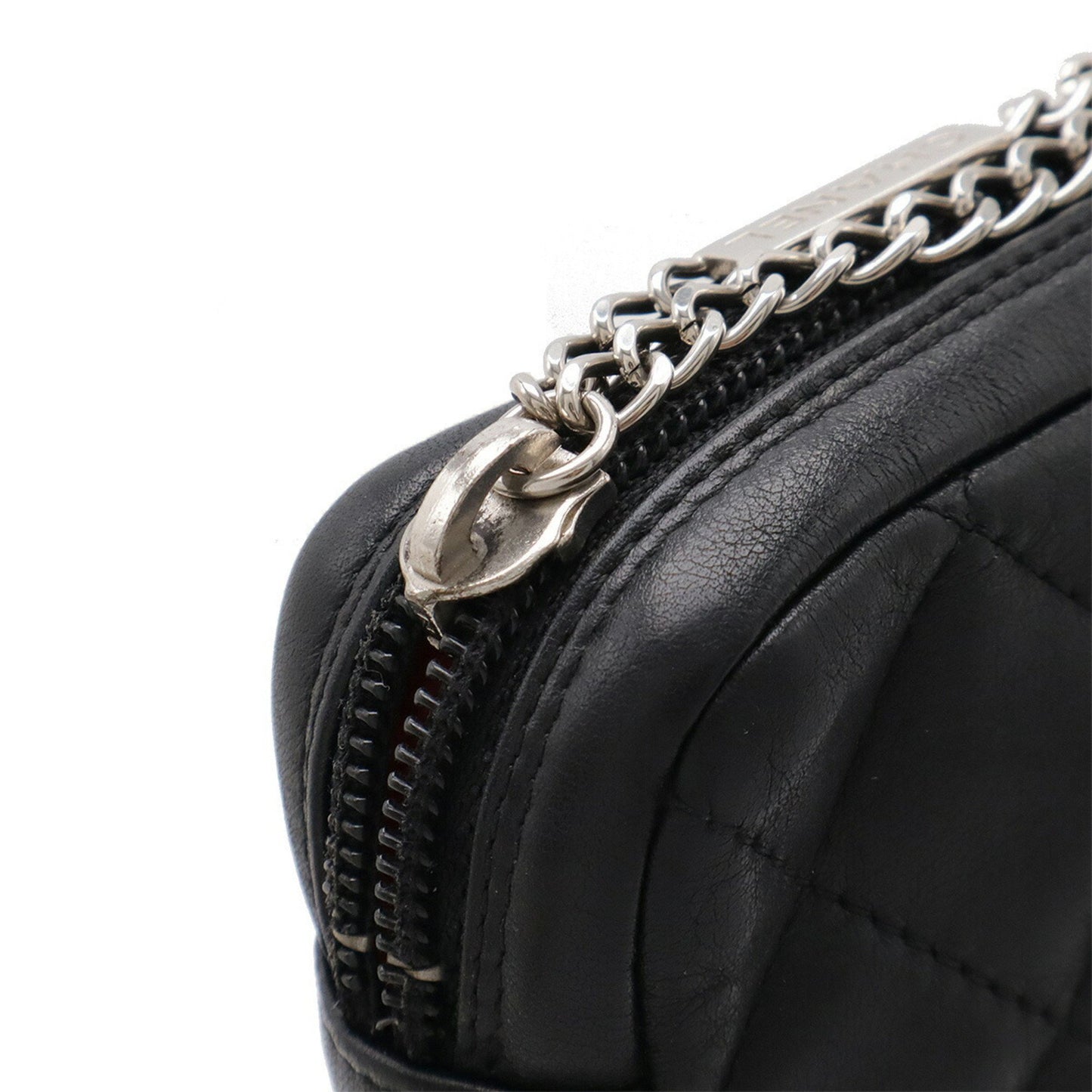 Chanel Cambon line, Black, Leather, shoulder