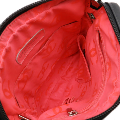 Chanel Cambon line, Black, Leather, shoulder
