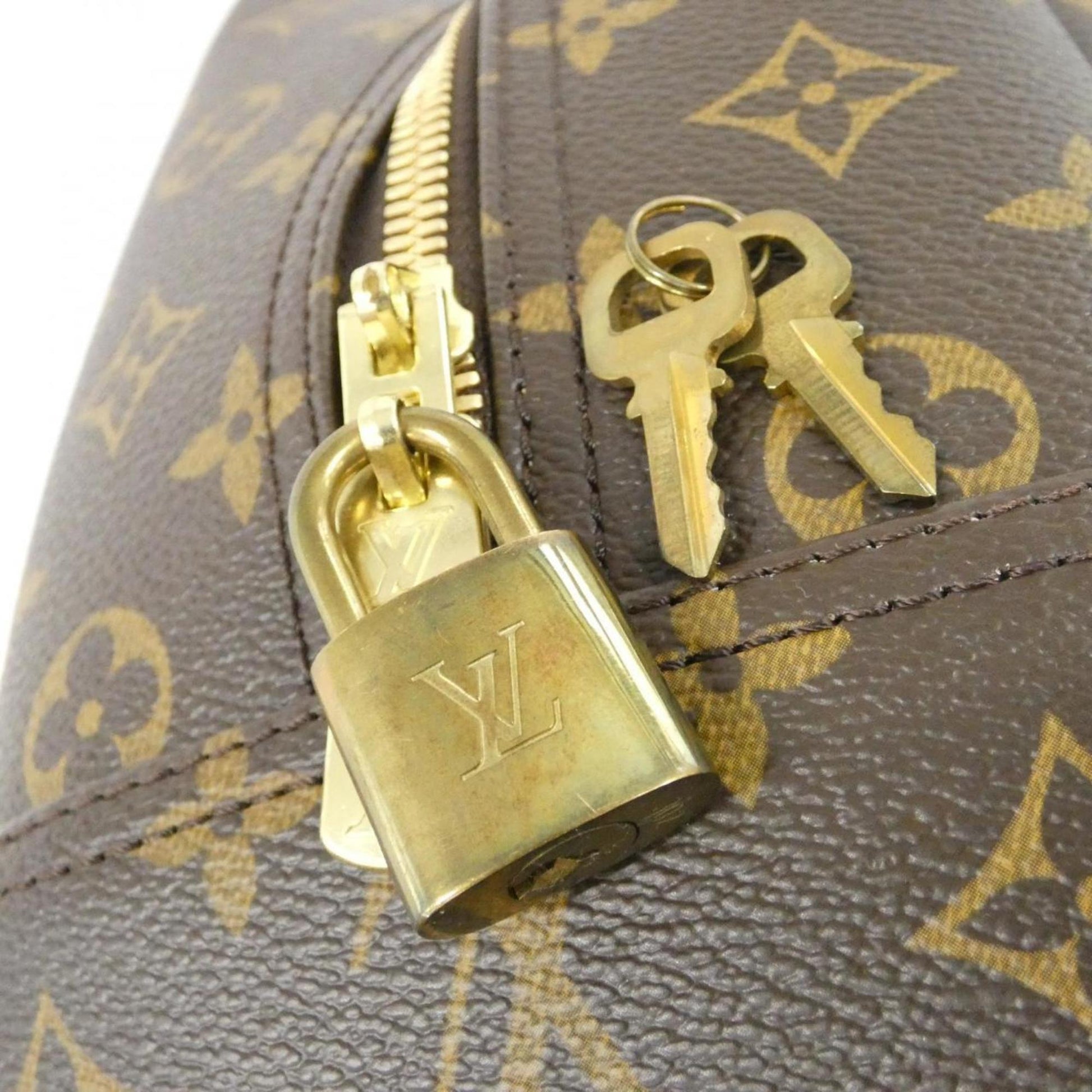Louis Vuitton Deauville, Brown, Canvas, handbag