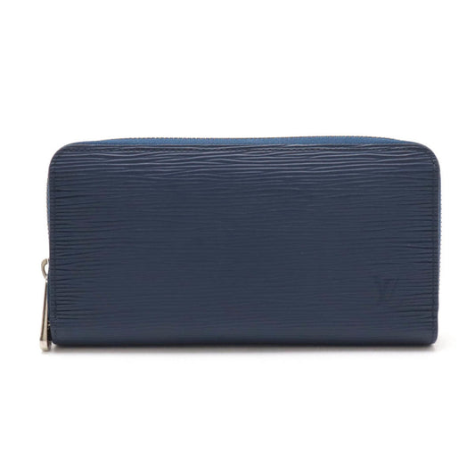 Louis Vuitton Zippy wallet, Navy, Leather, wallet