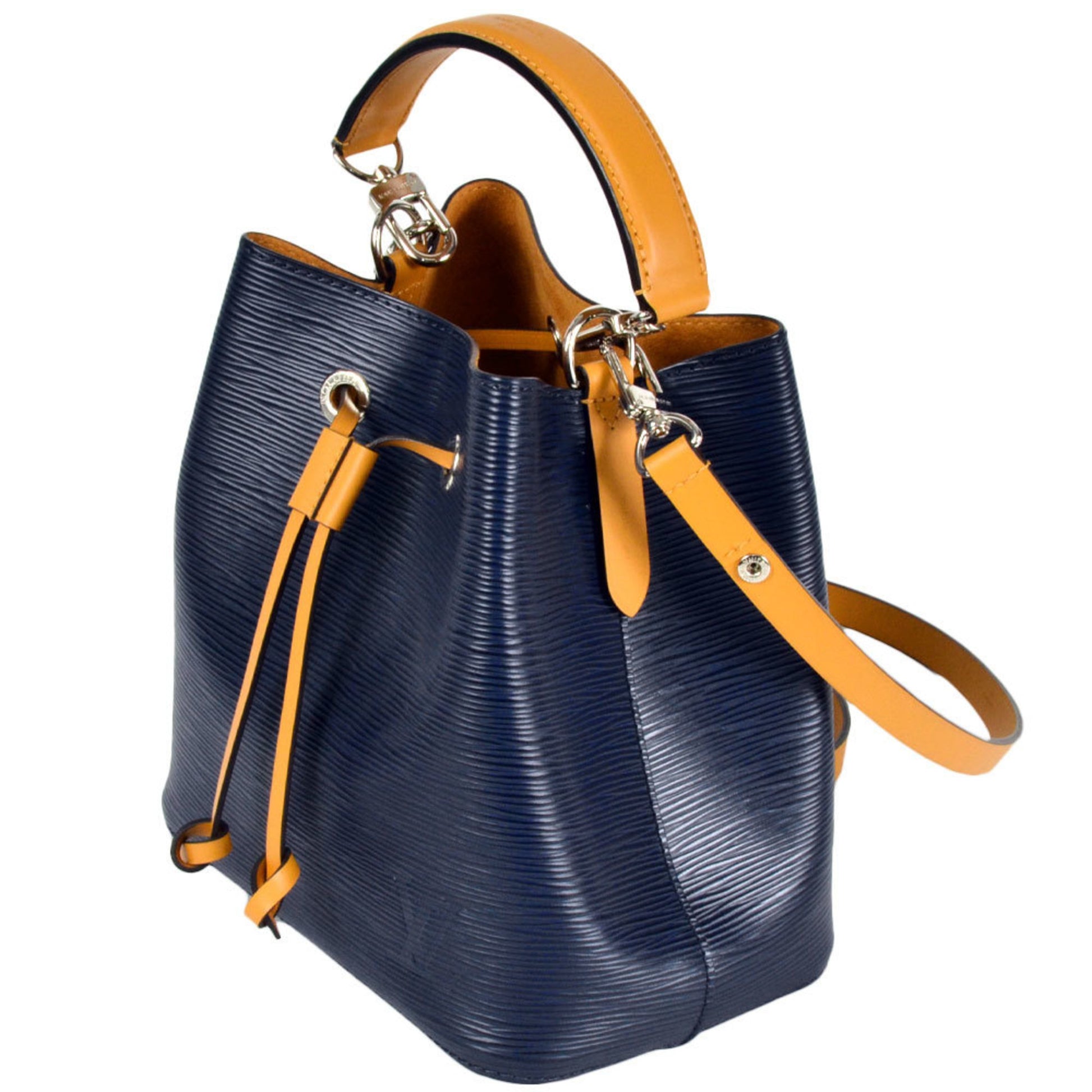 Louis Vuitton Néonoé Bb, Navy, Leather, handbag