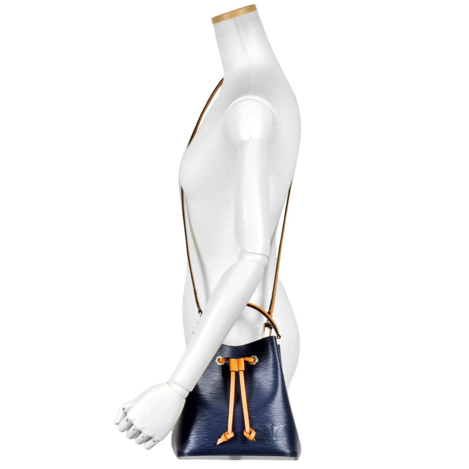Louis Vuitton Néonoé Bb, Navy, Leather, handbag