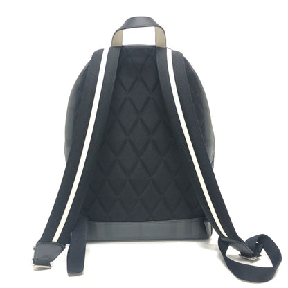 Burberry Logo, Grey, Canvas, backpack