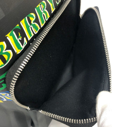 Burberry Logo, Grey, Canvas, backpack