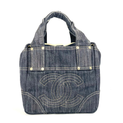 Chanel Petite Shopping Tote, Blue, Denim - Jeans, handbag
