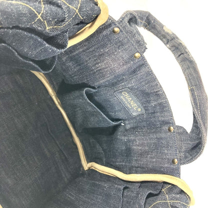Chanel Petite Shopping Tote, Blue, Denim - Jeans, handbag
