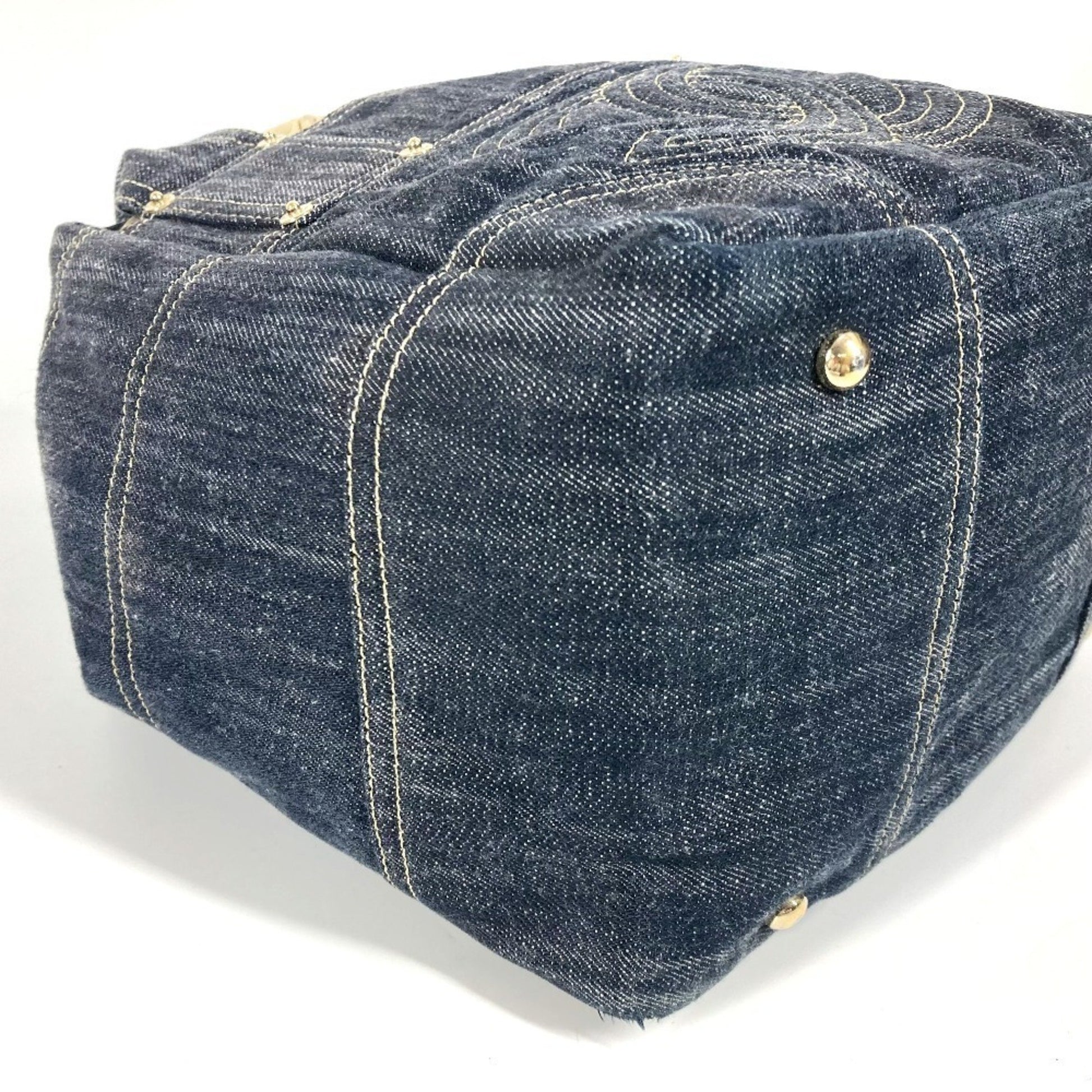 Chanel Petite Shopping Tote, Blue, Denim - Jeans, handbag