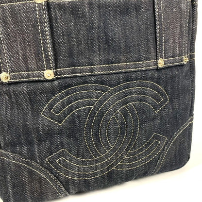 Chanel Petite Shopping Tote, Blue, Denim - Jeans, handbag