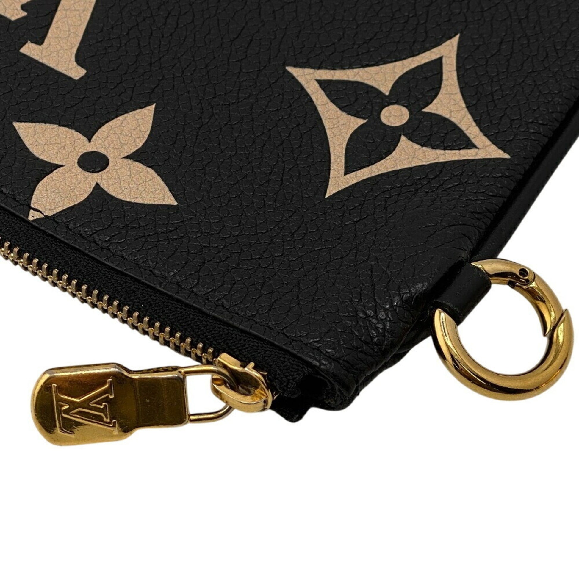 Louis Vuitton Trio, Black, Leather, clutch