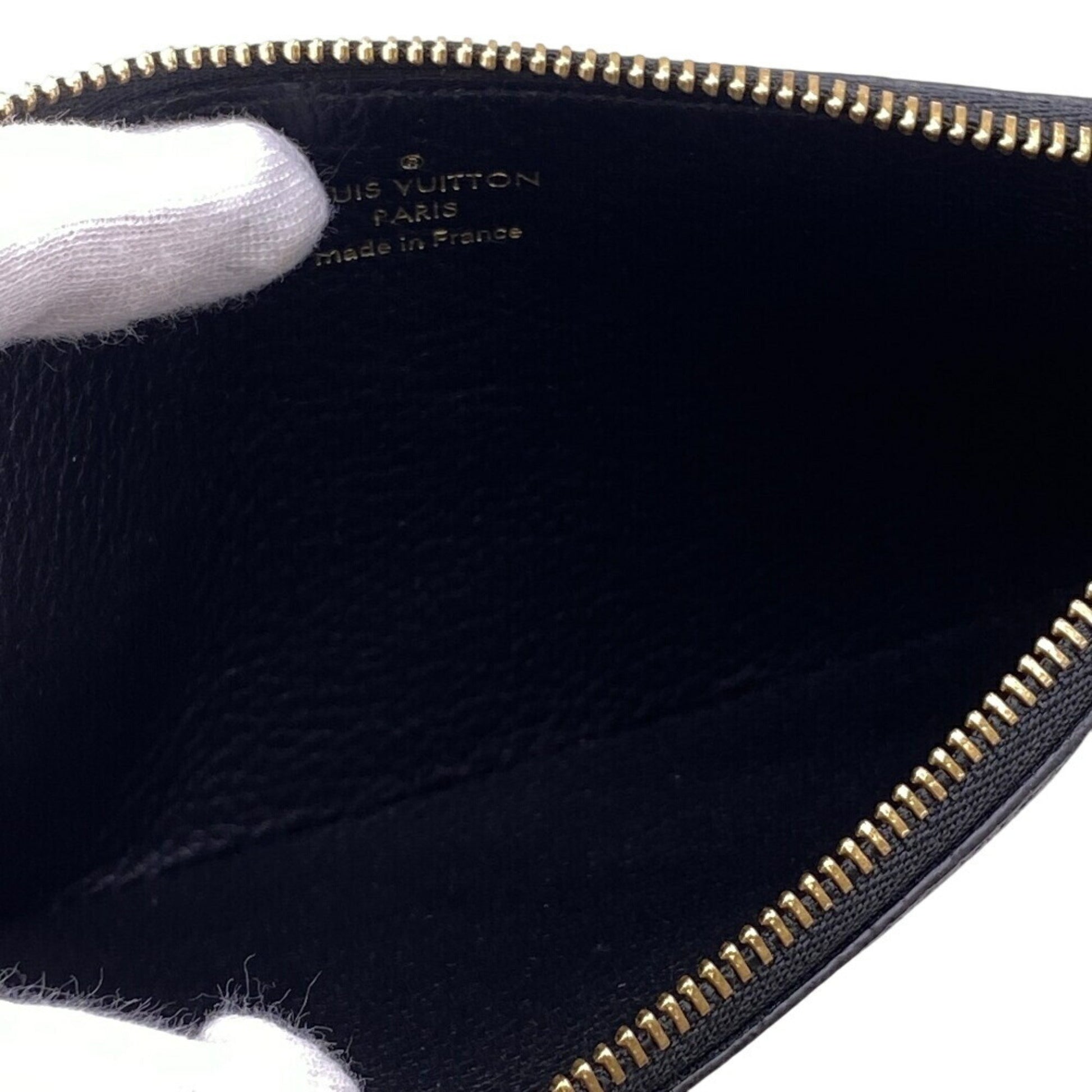 Louis Vuitton Trio, Black, Leather, clutch