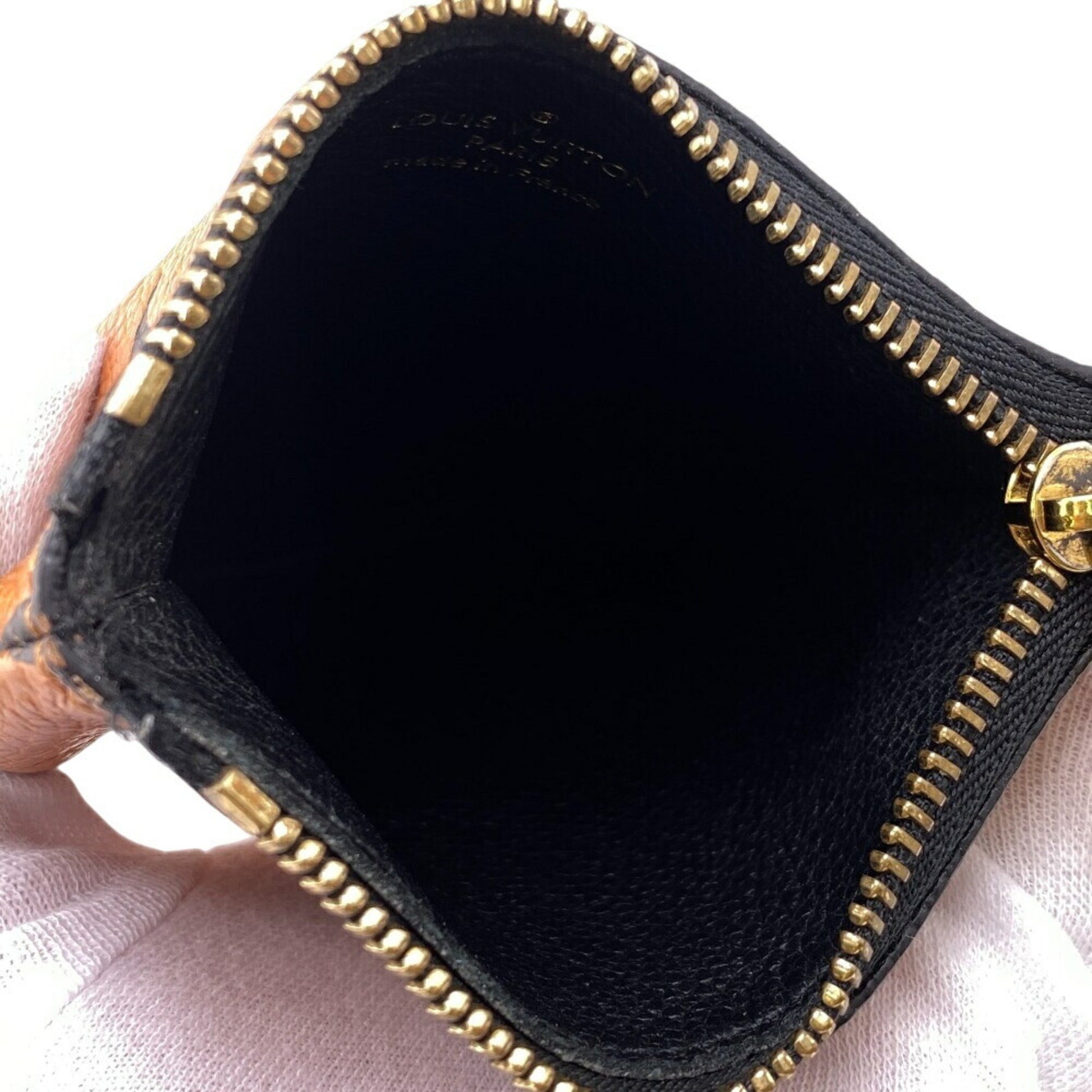 Louis Vuitton Trio, Black, Leather, clutch