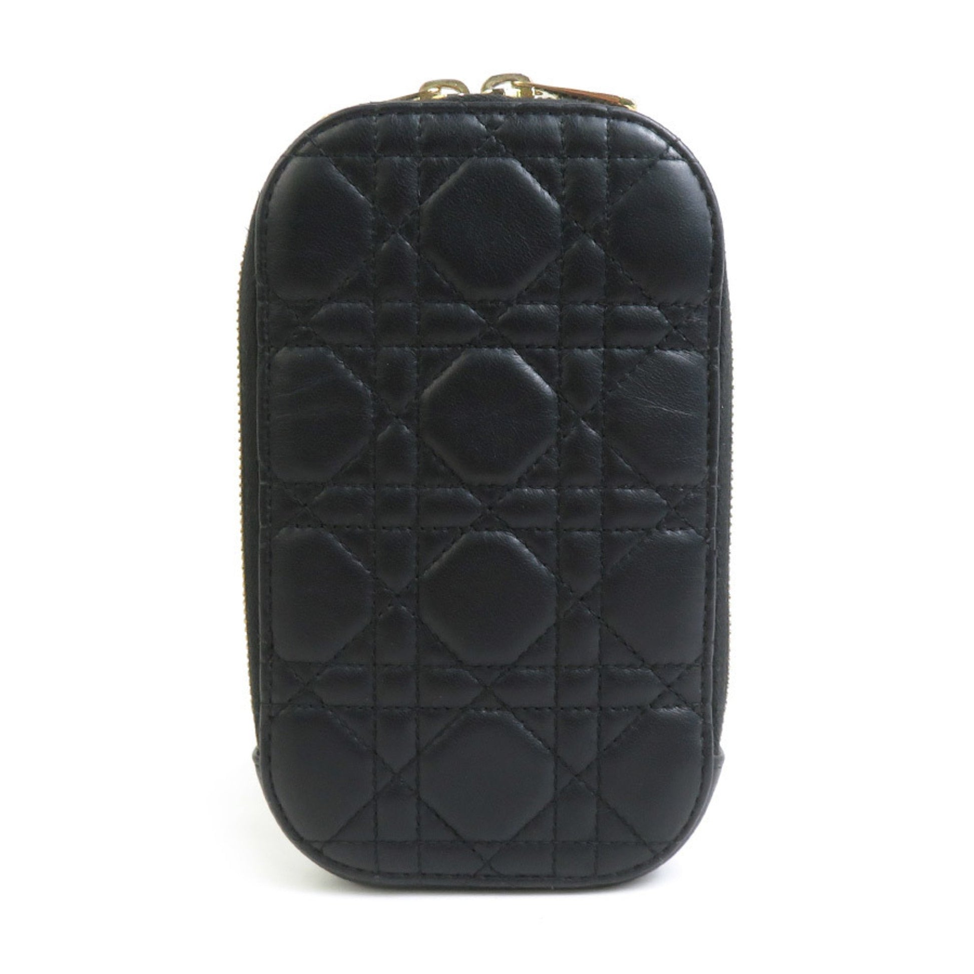 Dior Lady Dior, Black, Leather, shoulder