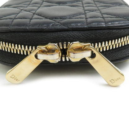 Dior Lady Dior, Black, Leather, shoulder