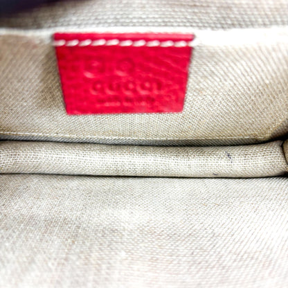 Gucci Interlocking Leather, Red, Leather, Shoulder Bag