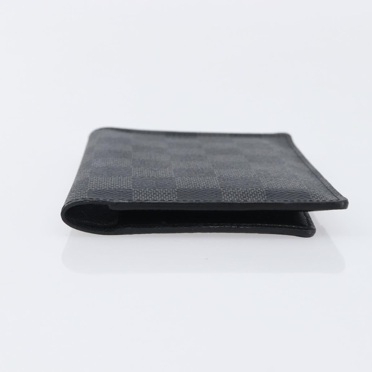 Louis Vuitton Passport Cover Damier Graphite, Gray, Canvas, Briefcase