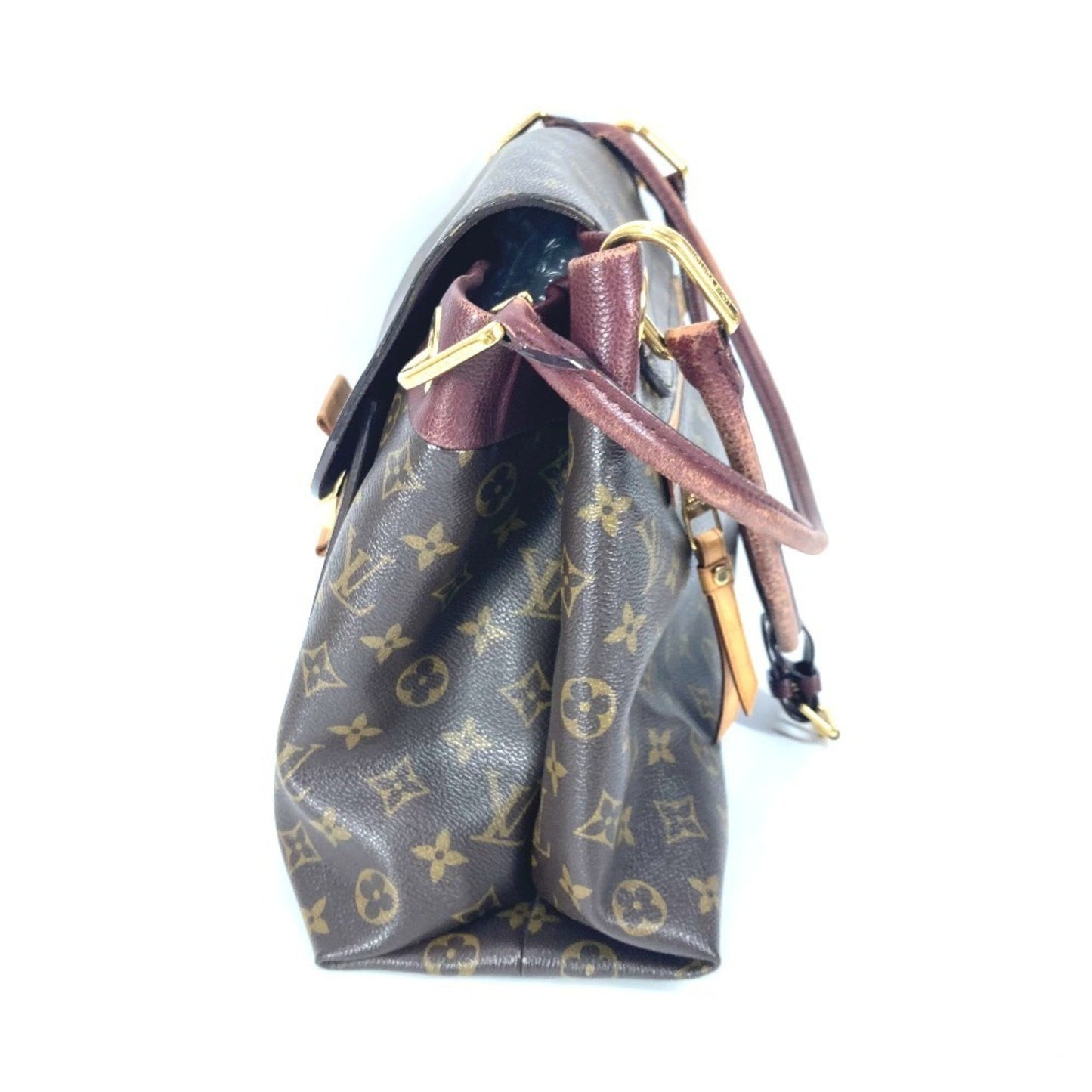 Louis Vuitton Olympe, Brown, Canvas, shoulder
