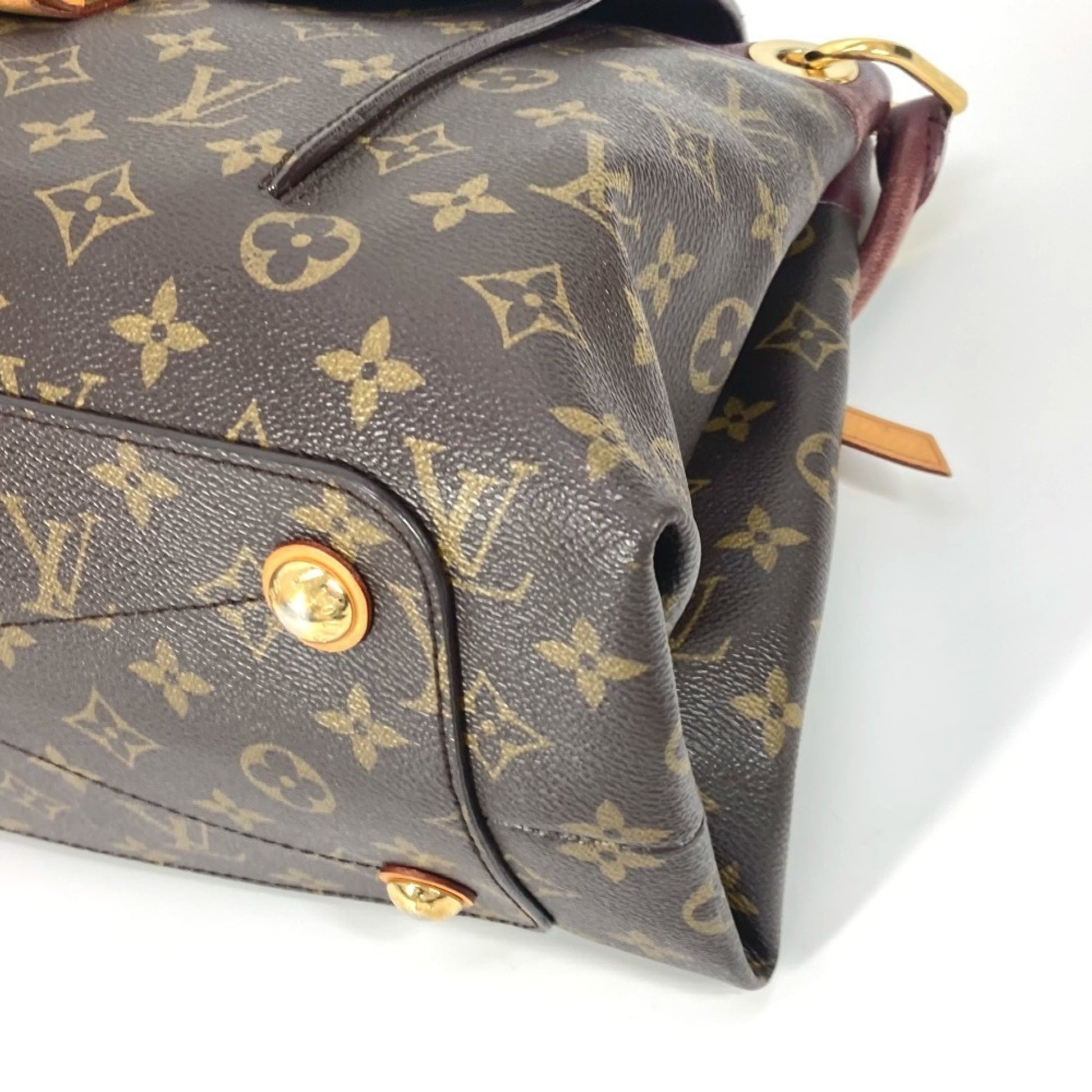 Louis Vuitton Olympe, Brown, Canvas, shoulder
