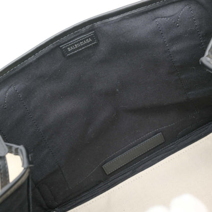 Balenciaga Navy Cabas, Beige, Canvas, handbag