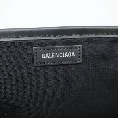 Balenciaga Navy Cabas, Beige, Canvas, handbag
