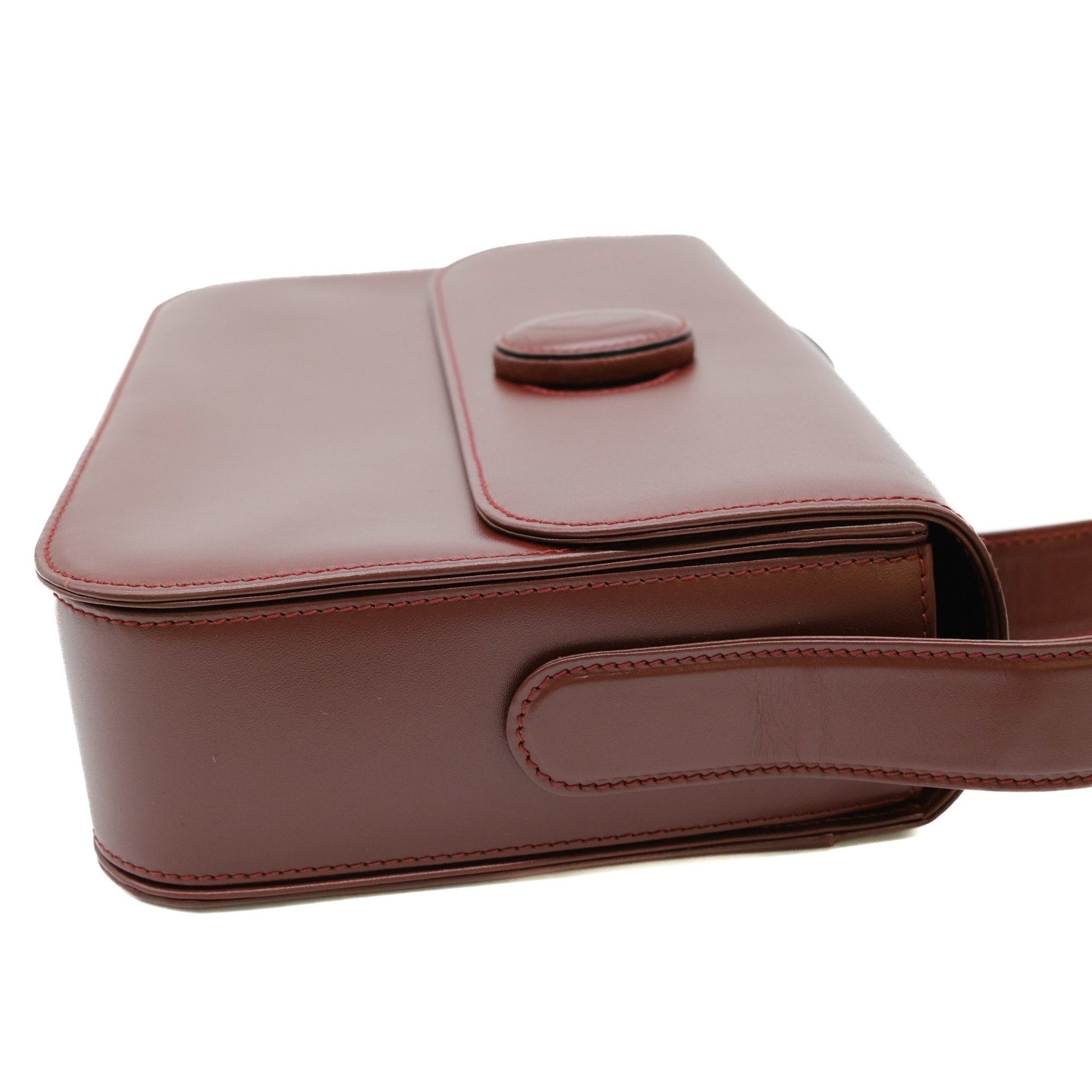 Cartier Must de Cartier, Burgundy, Leather, shoulder