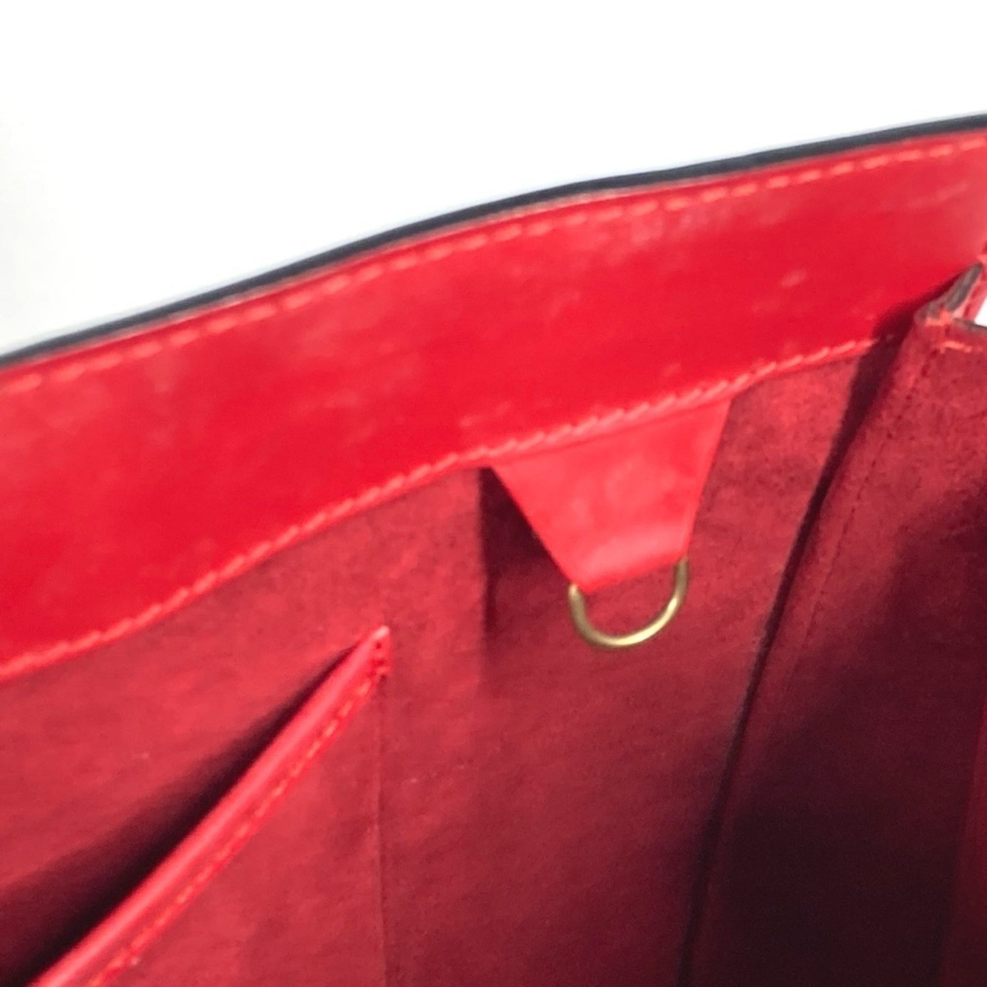 Louis Vuitton Duplex, Red, Leather, shoulder
