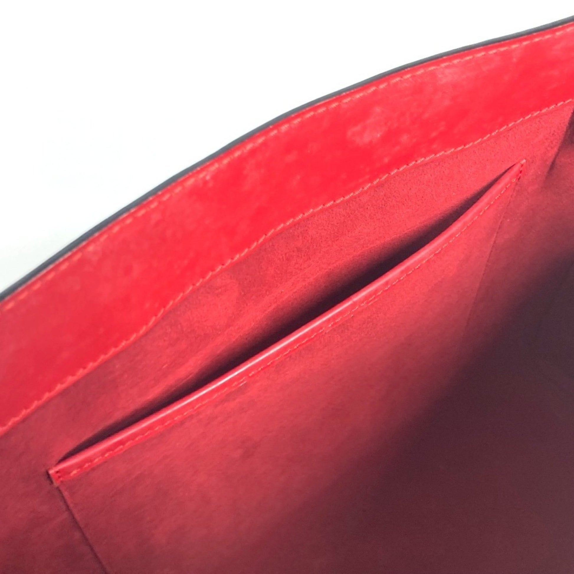 Louis Vuitton Duplex, Red, Leather, shoulder