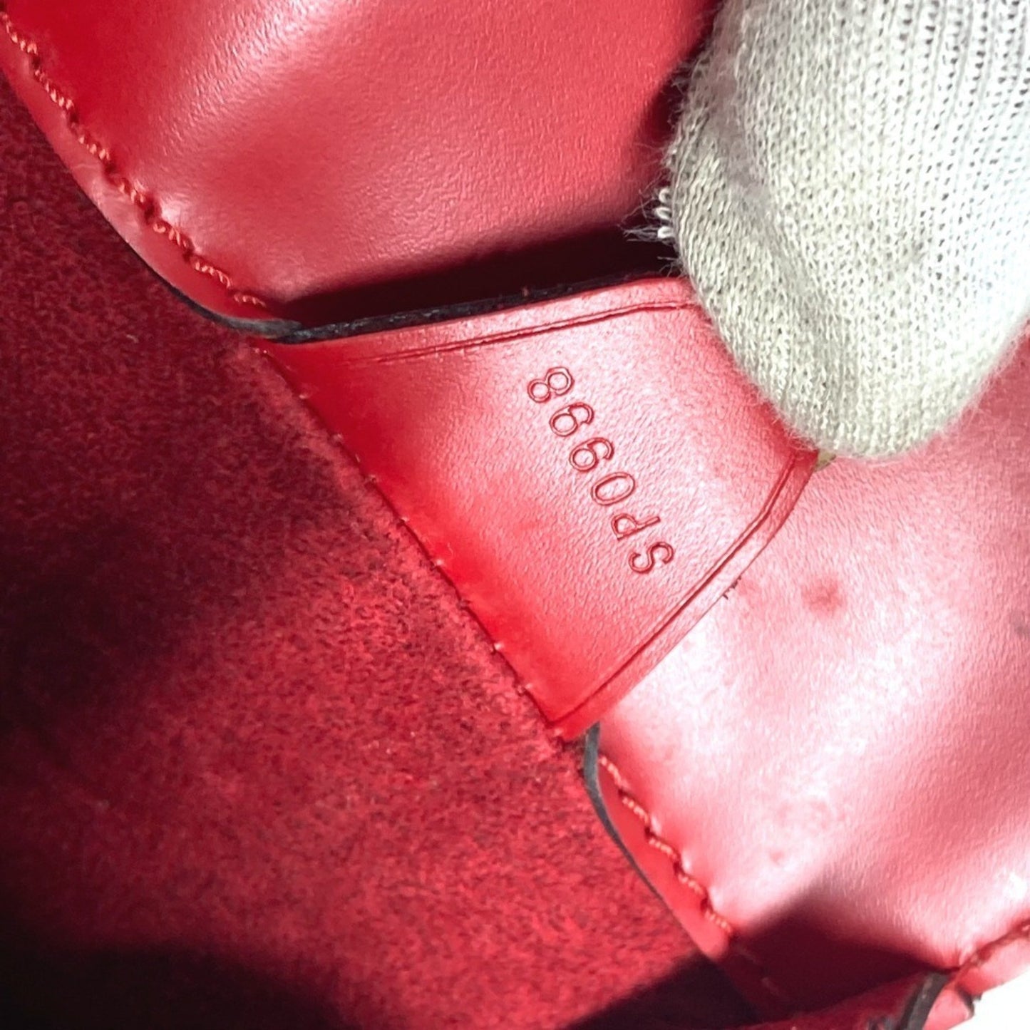 Louis Vuitton Duplex, Red, Leather, shoulder