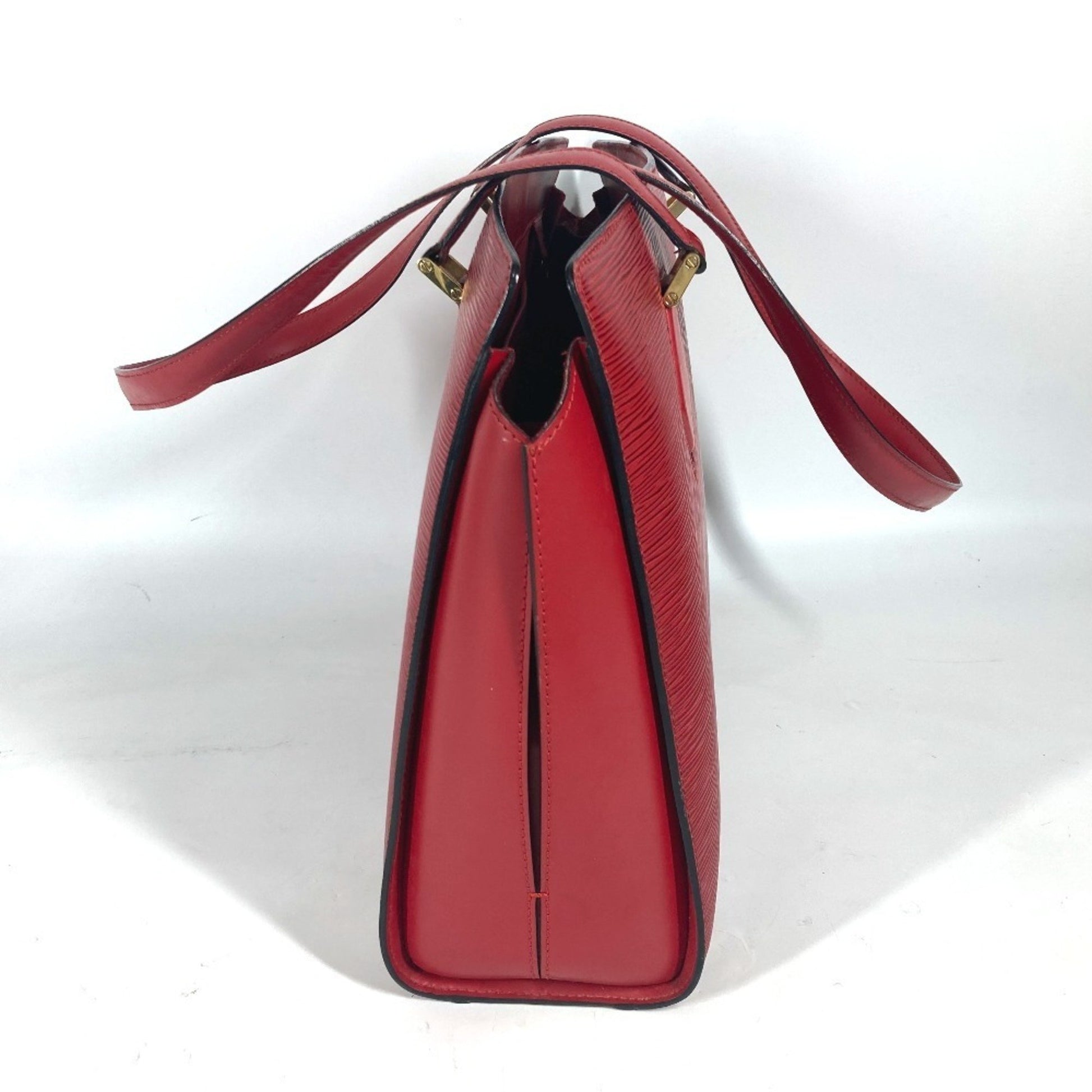 Louis Vuitton Duplex, Red, Leather, shoulder