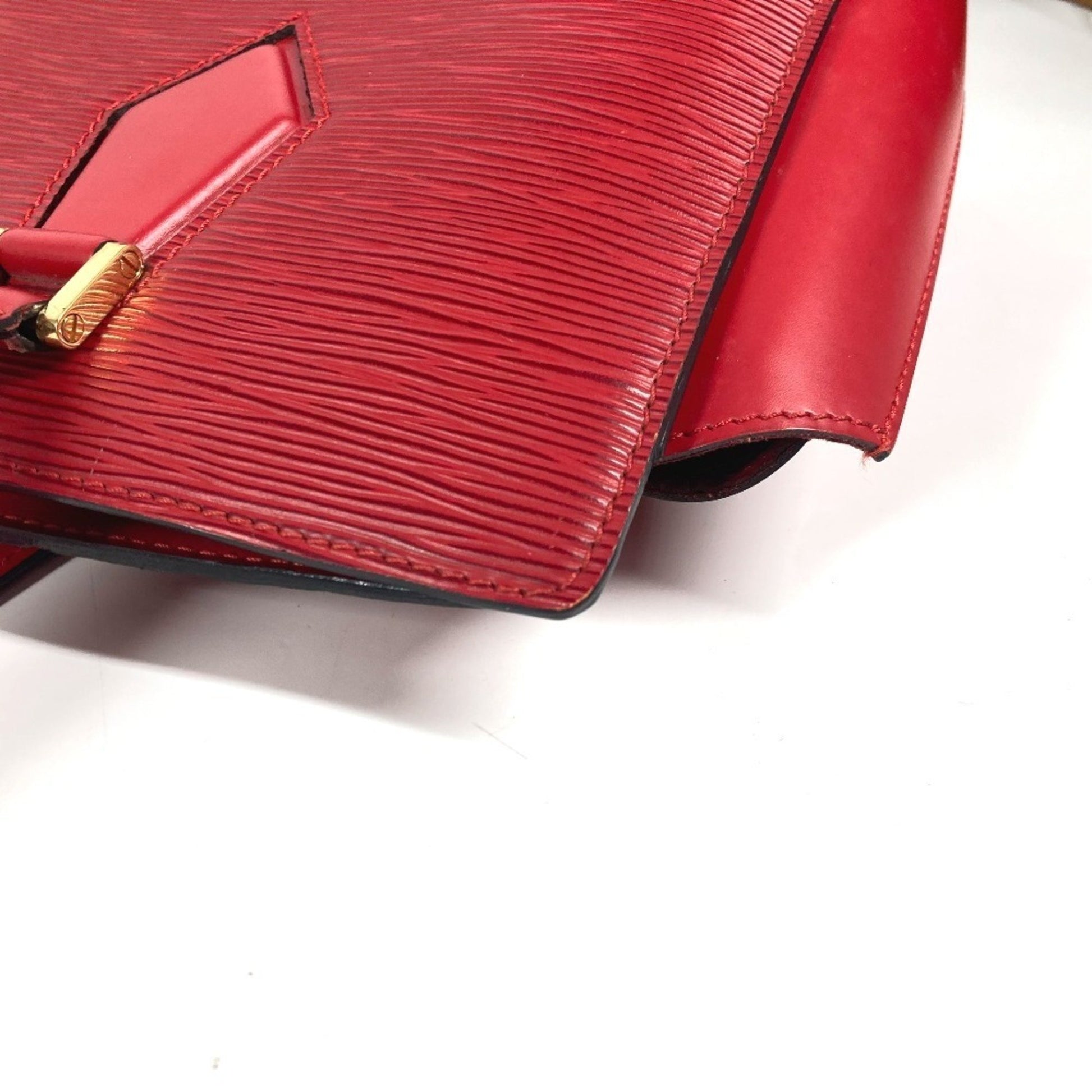 Louis Vuitton Duplex, Red, Leather, shoulder
