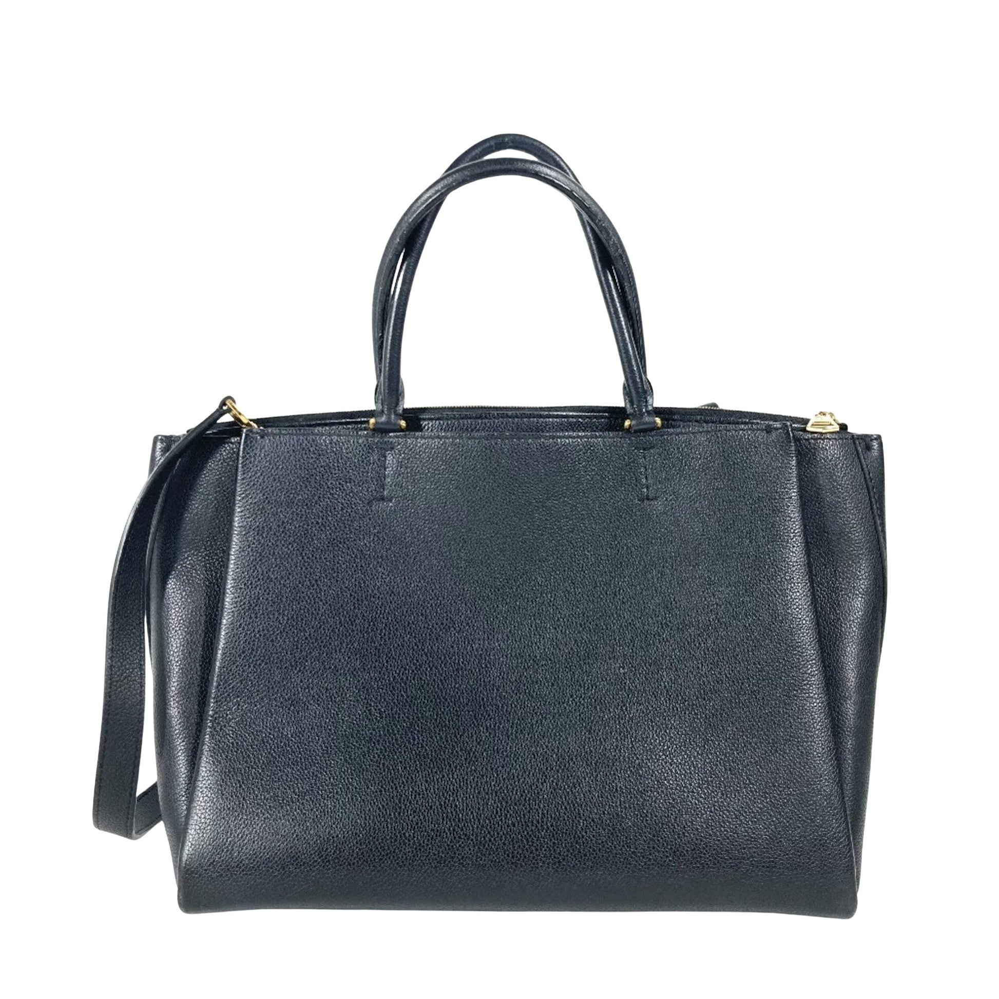 Louis Vuitton Lockmeto, Black, Leather, handbag