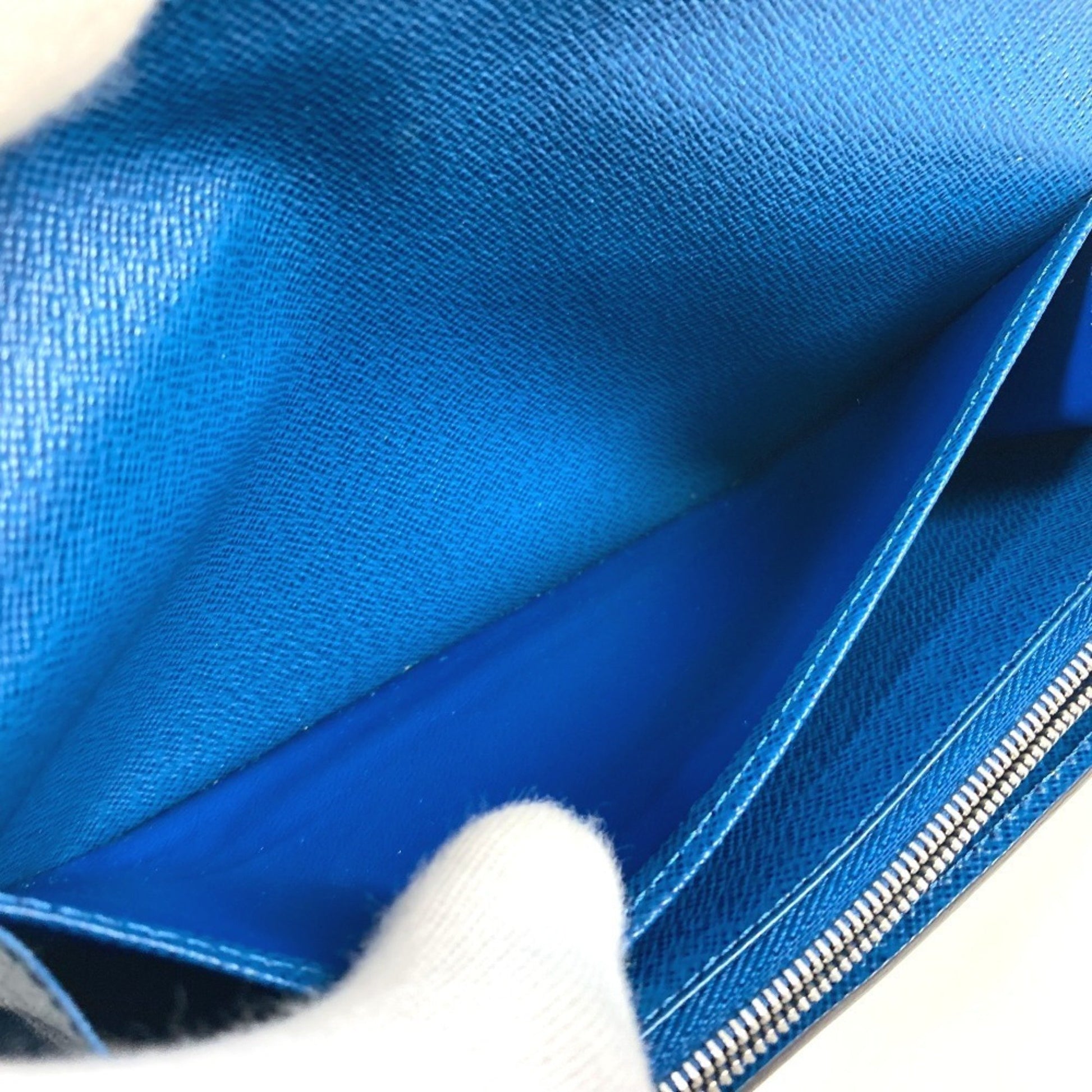 Louis Vuitton Portefeuille Sarah, Navy, Leather, wallet