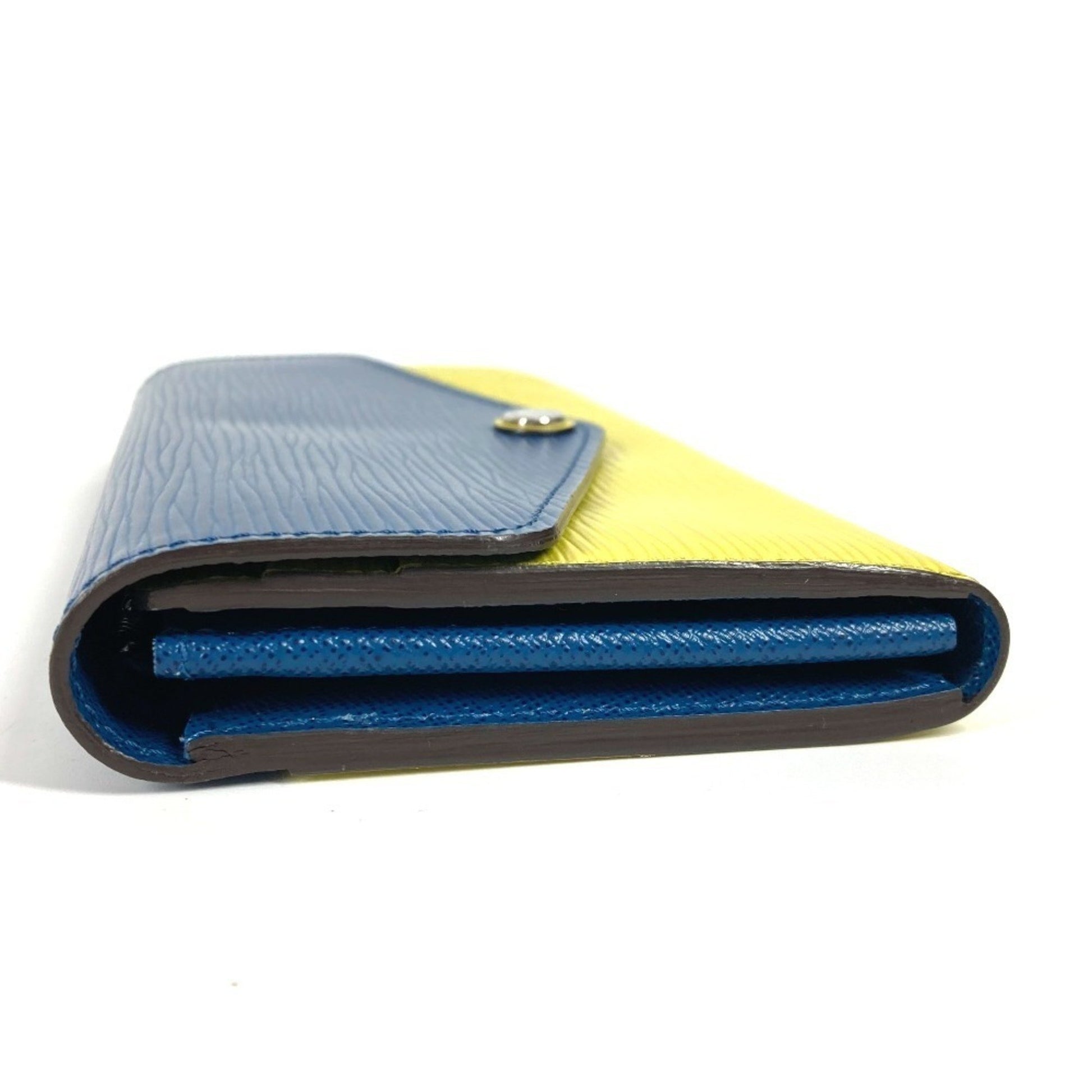 Louis Vuitton Portefeuille Sarah, Navy, Leather, wallet