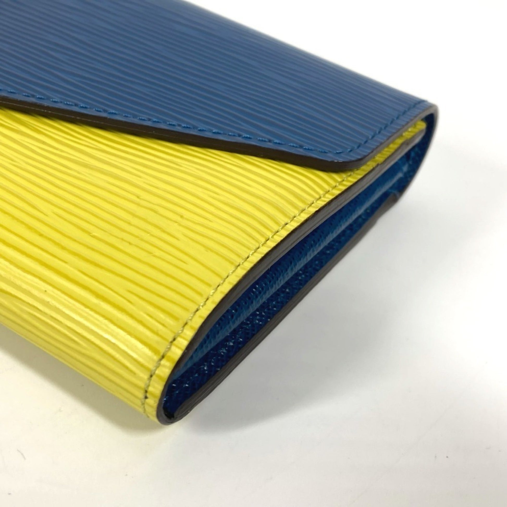 Louis Vuitton Portefeuille Sarah, Navy, Leather, wallet