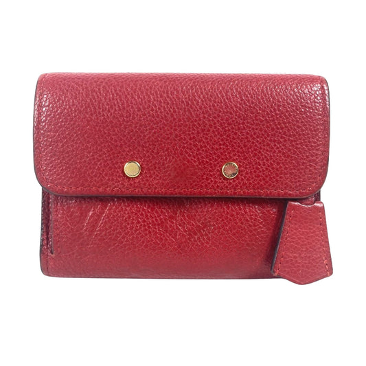 Louis Vuitton Pont Neuf, Red, Leather, wallet