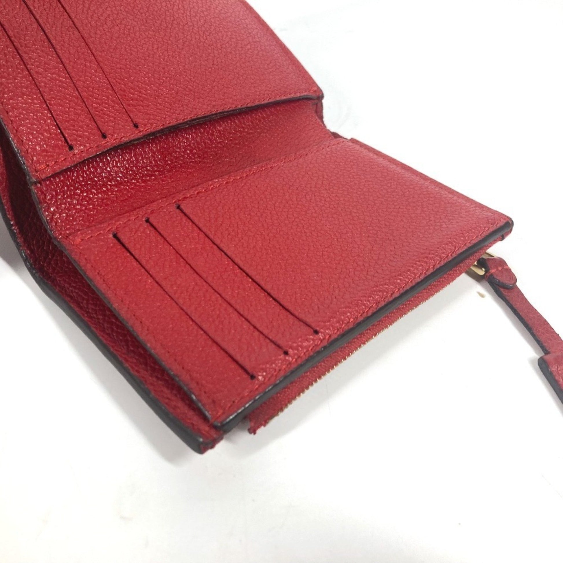 Louis Vuitton Pont Neuf, Red, Leather, wallet