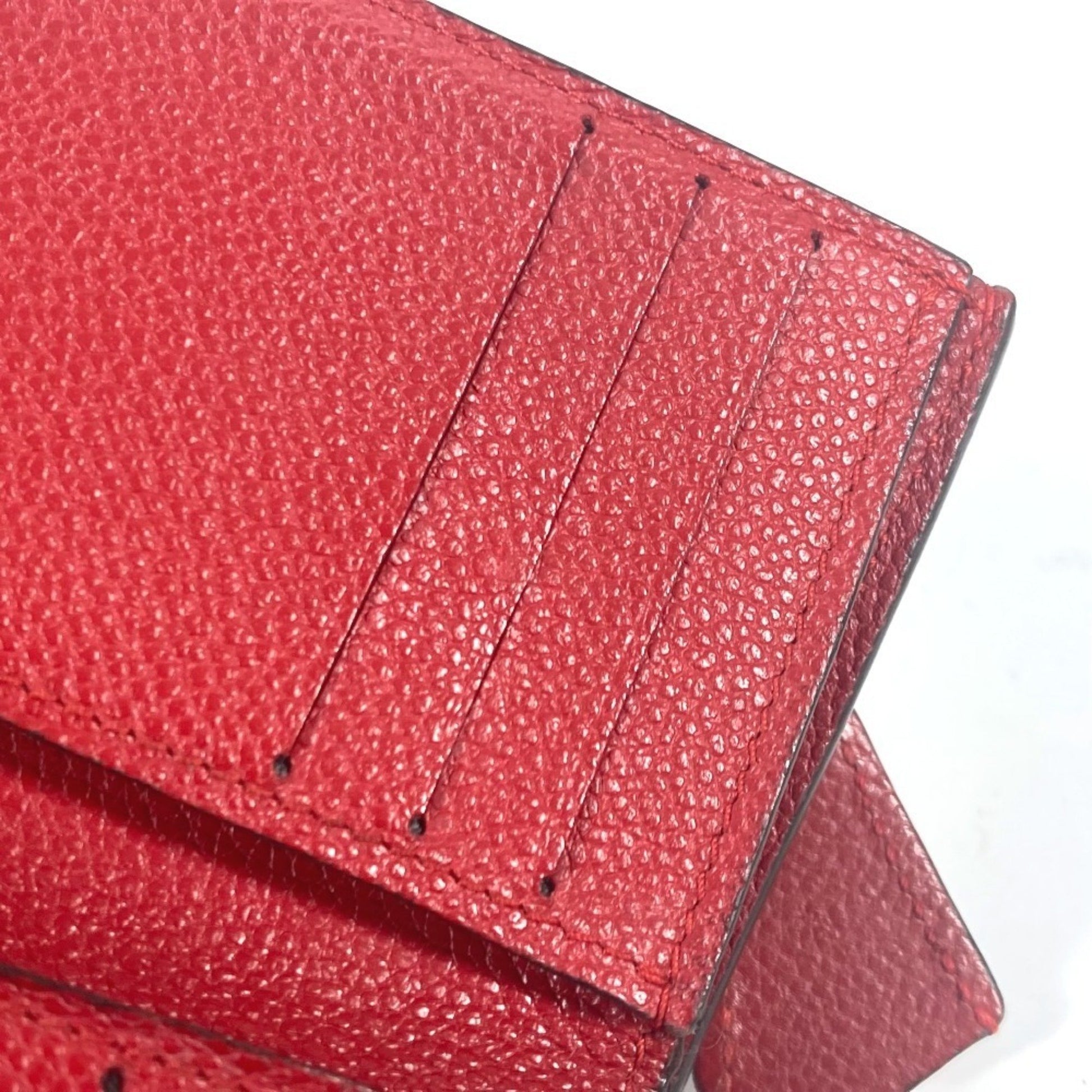 Louis Vuitton Pont Neuf, Red, Leather, wallet