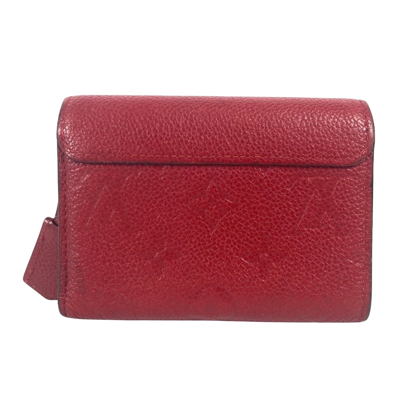 Louis Vuitton Pont Neuf, Red, Leather, wallet