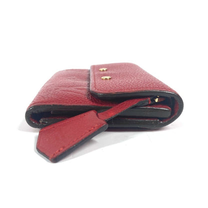Louis Vuitton Pont Neuf, Red, Leather, wallet