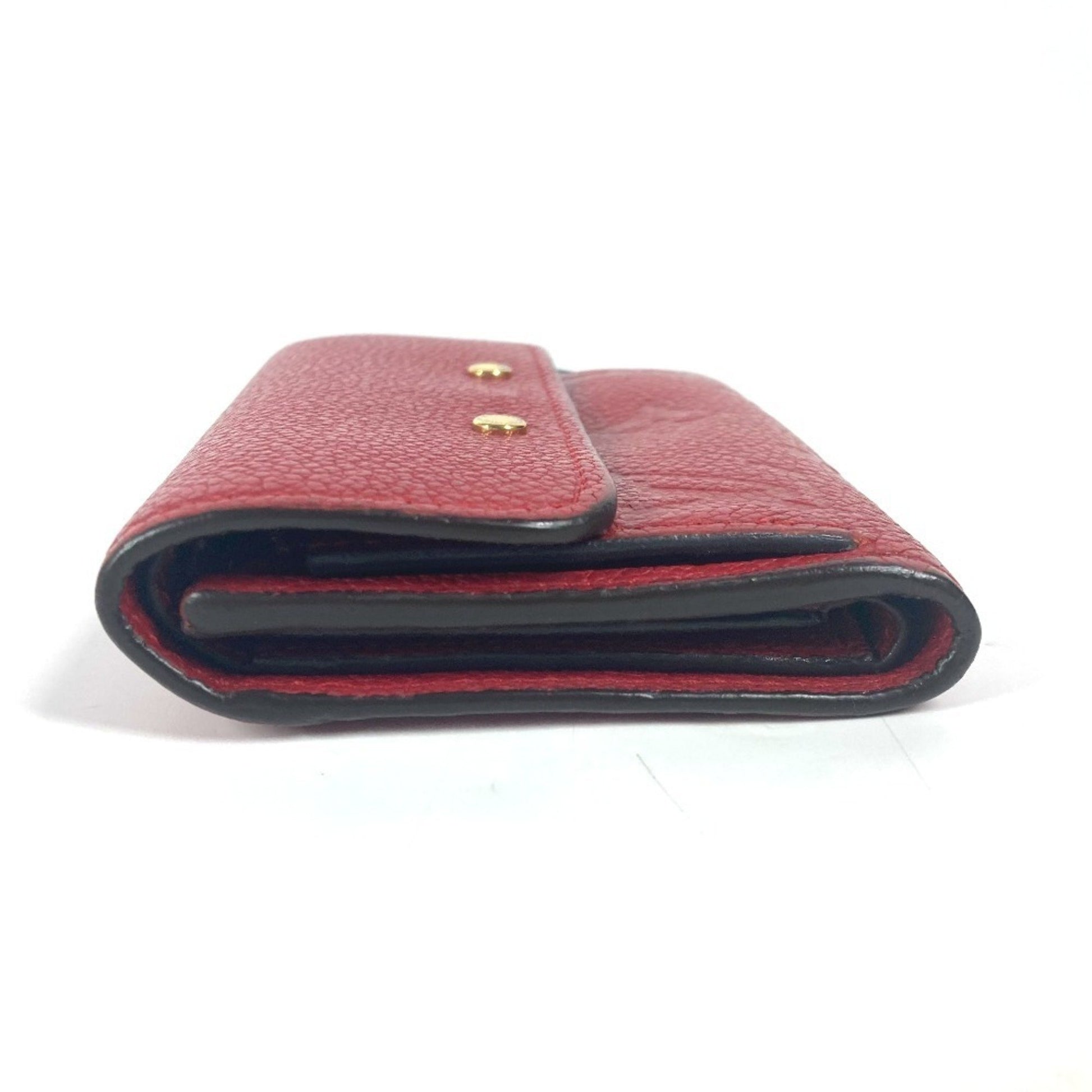 Louis Vuitton Pont Neuf, Red, Leather, wallet