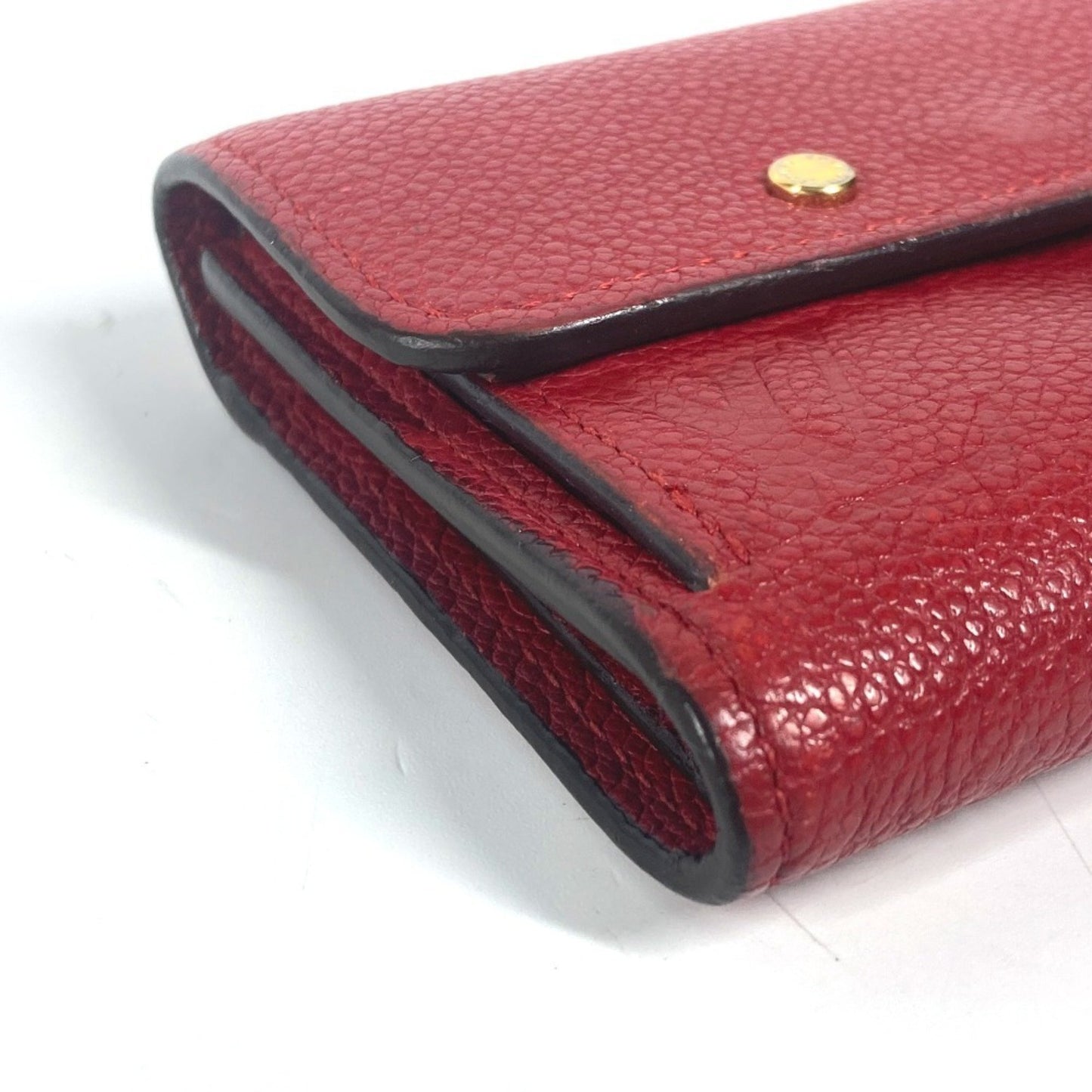 Louis Vuitton Pont Neuf, Red, Leather, wallet