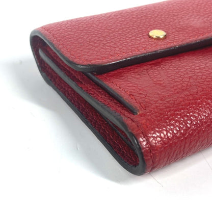 Louis Vuitton Pont Neuf, Red, Leather, wallet